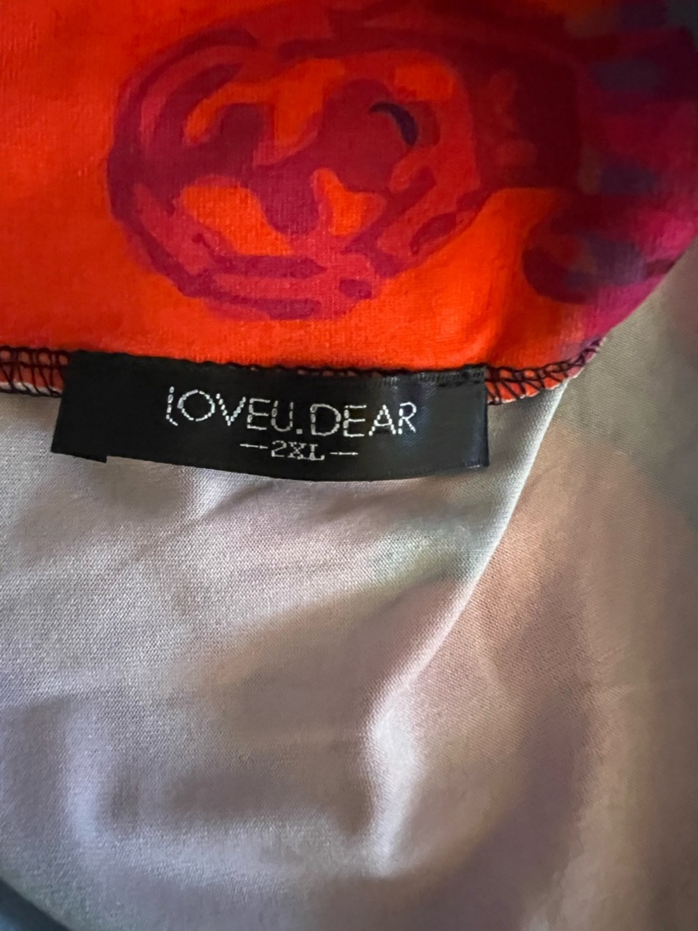 Bright and Bold Art-to-Wear Pullover Top V Neck - Picture 3 of 3